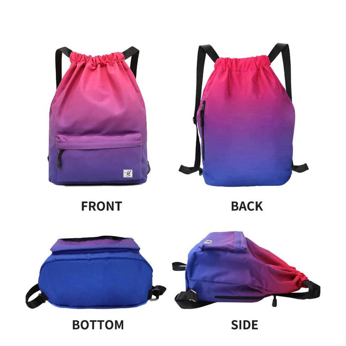 Risefit Risefit Waterproof Drawstring Bag, Drawstring Backpack, Gym Bag,