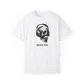 Rock on Skull Unisex Garment-Dyed Tee with Headphone Skull