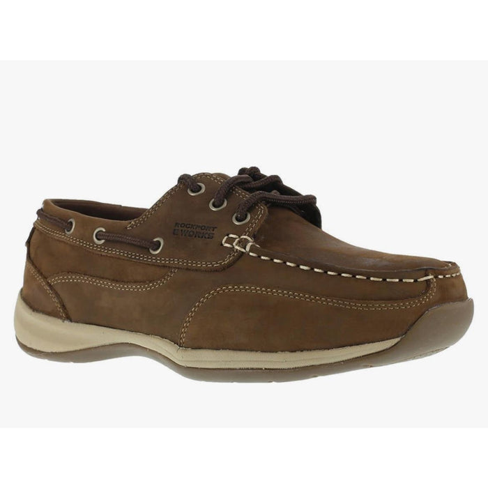 Rockport 6W / Brown Rockport Works Men's Sailing Club Boat Shoe: Comfort and Safety Combined SZ 6W