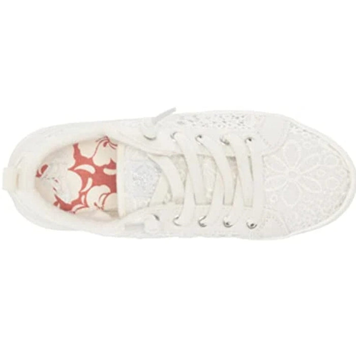 ROXY 9 / White / Textile ROXY Sheilaahh Shoes, Ash/White, Women's Size 9 US