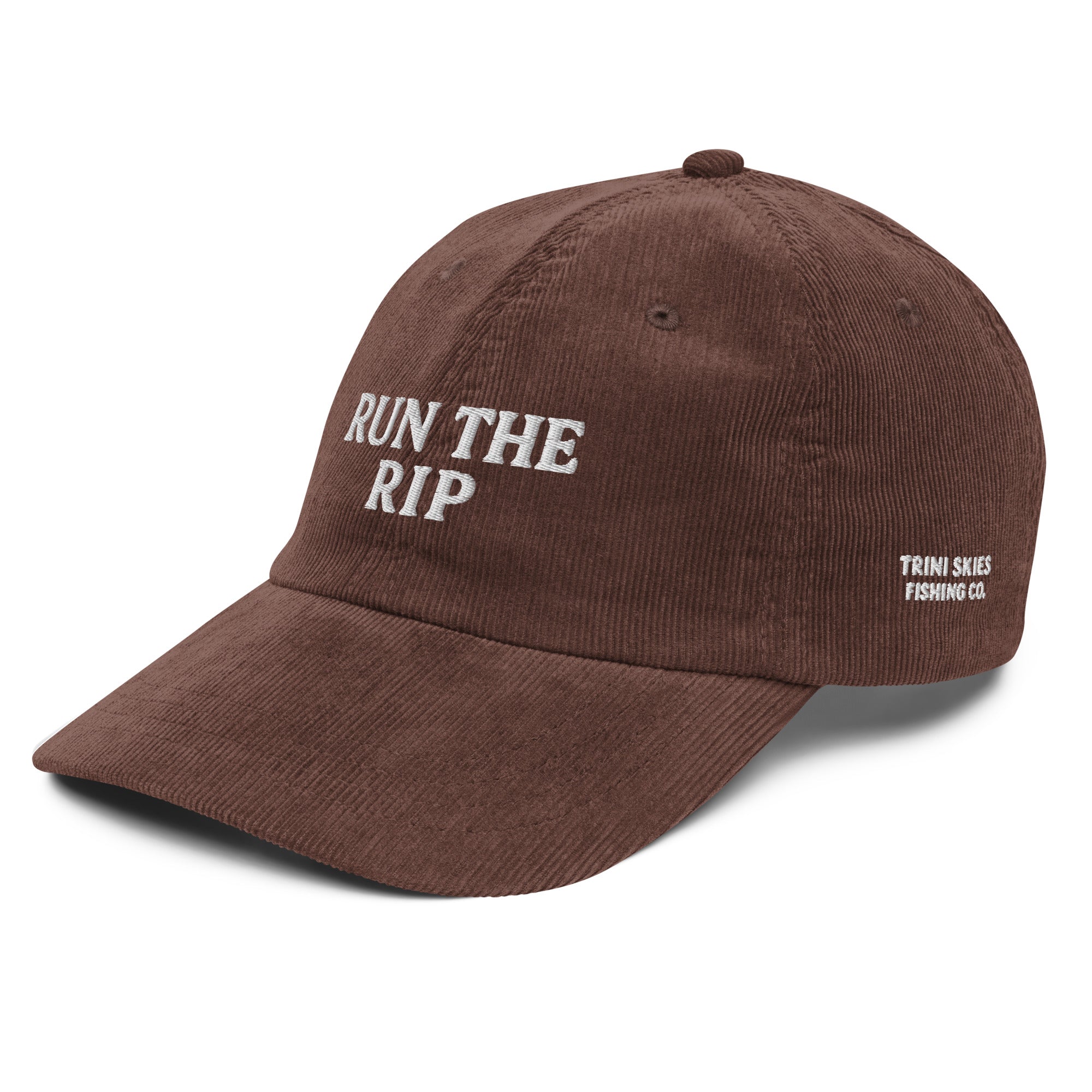 Run the Rip Trini Skies Fishing Co Dad Hat USA Series 004 Embroidered Cap - Triniskies