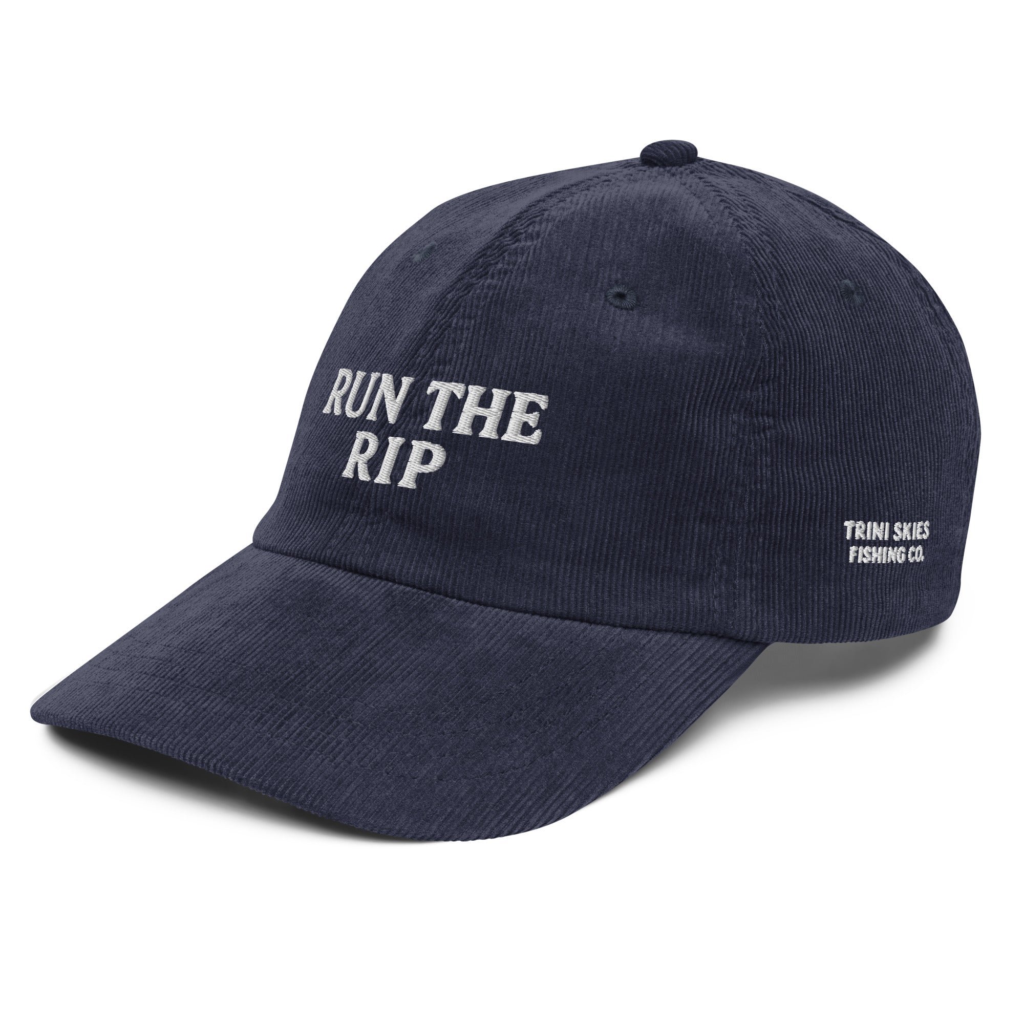 Run the Rip Trini Skies Fishing Co Dad Hat USA Series 004 Embroidered Cap - Triniskies