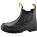 Safetoe Shoes Safetoe Men's Steel Toe Chelsea Work Boots Brown Slip-On Water Resistant