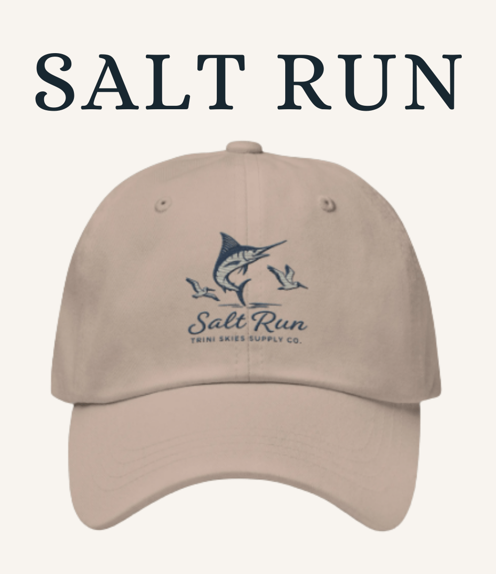 Salt Run Dad Hat Showdown Edition Offshore Marlin & Pelican Embroidered Hat Trini Skies Supply Co. - Triniskies