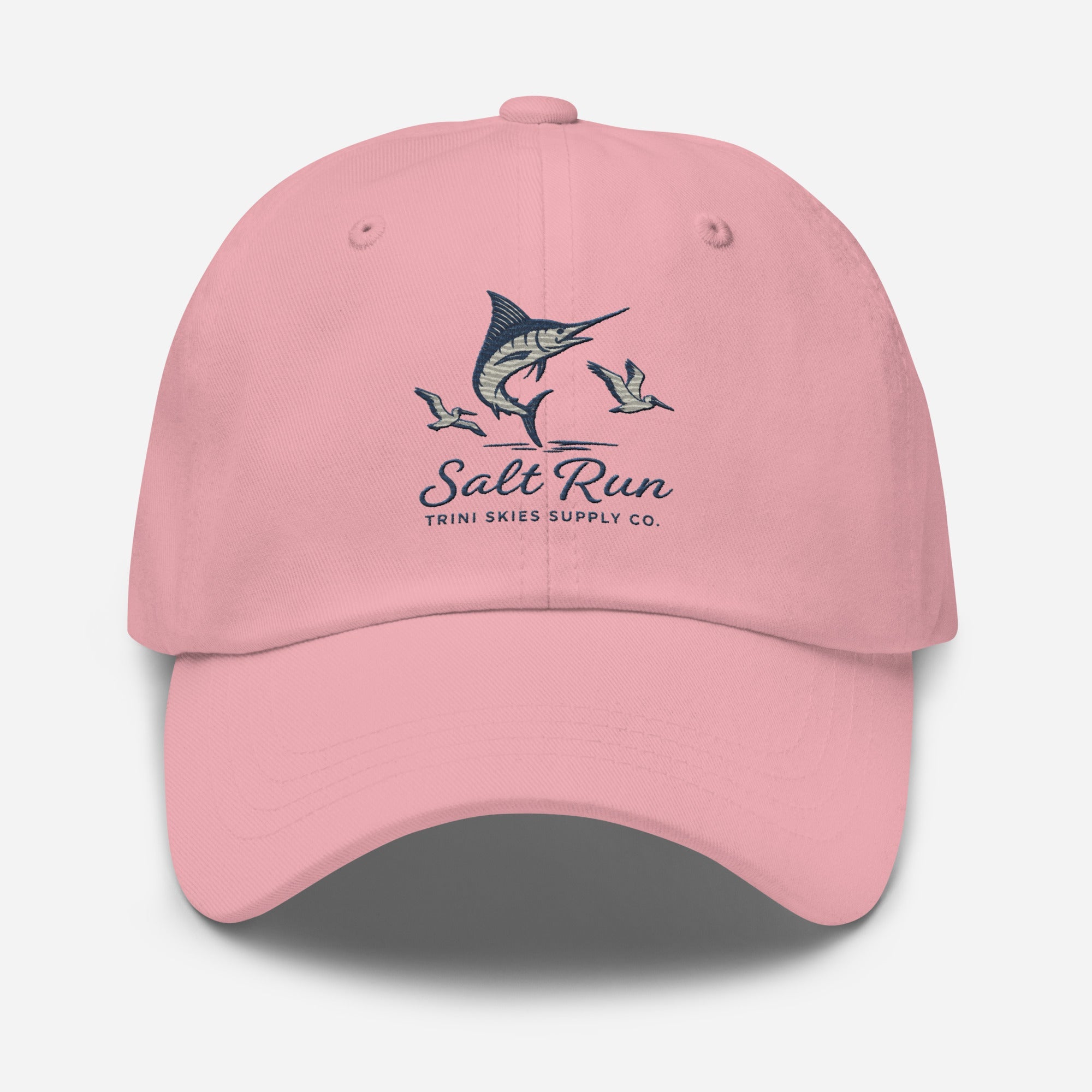 Salt Run Dad Hat Showdown Edition Offshore Marlin & Pelican Embroidered Hat Trini Skies Supply Co. - Triniskies