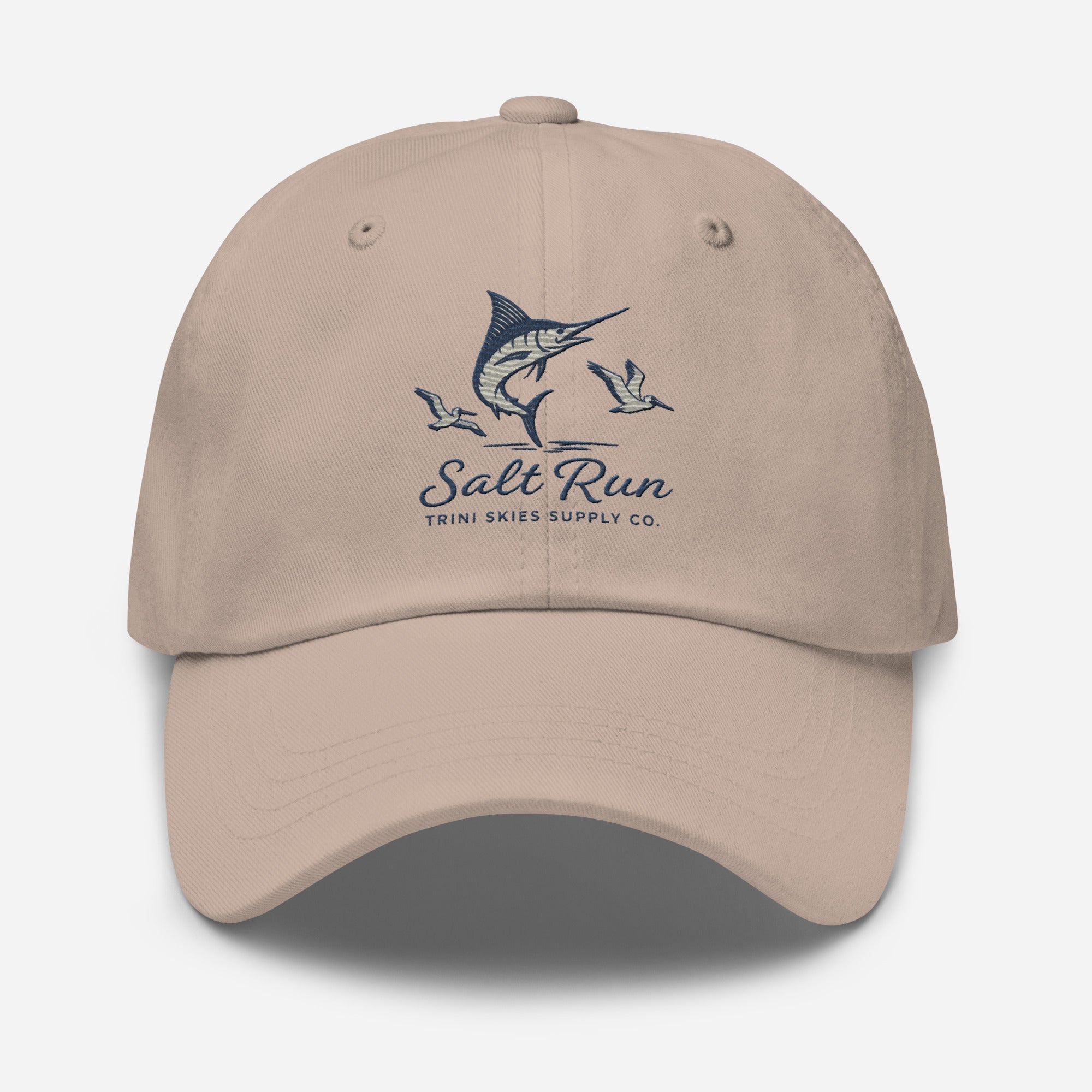 Salt Run Dad Hat Showdown Edition Offshore Marlin & Pelican Embroidered Hat Trini Skies Supply Co. - Triniskies