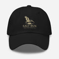 Salt Run embroidered pelican cotton baseball cap