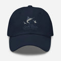 Salt Run Showdown Edition navy marlin birds embroidered hat
