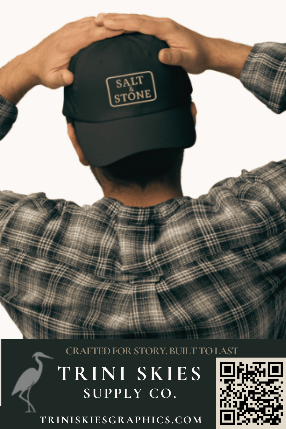 Salt & Stone Hat – Yupoong Dad Cap | Trini Skies Supply Co. | Minimalist Outdoor Heritage Hat - Triniskies