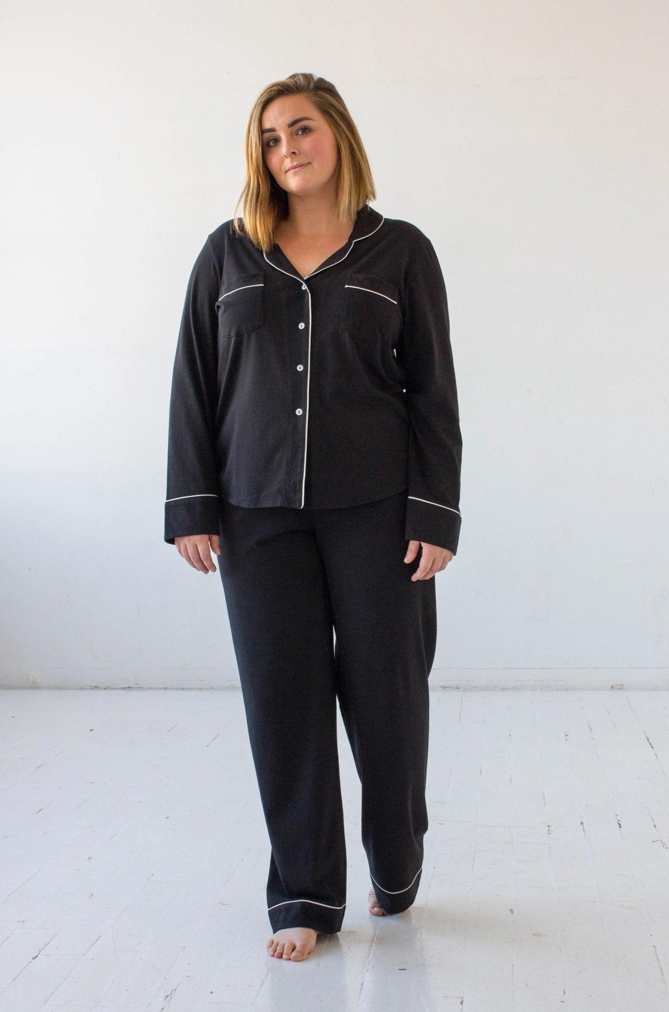 SALUA Classic Luxury Pajama Set – Brushed Pima Cotton - Triniskies