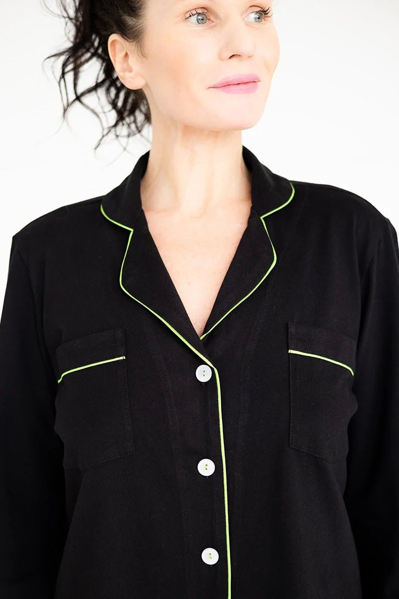 SALUA Classic Luxury Pajama Set – Brushed Pima Cotton - Triniskies