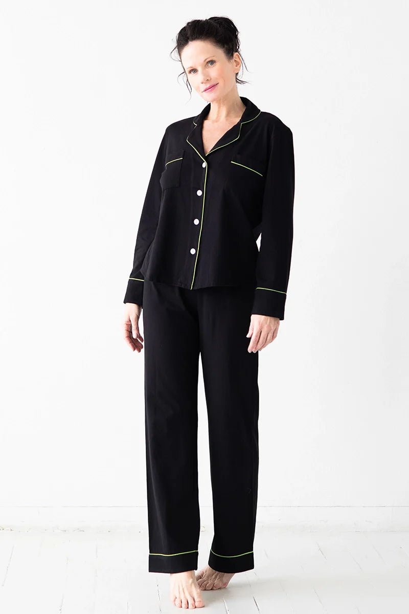 SALUA Classic Luxury Pajama Set – Brushed Pima Cotton - Triniskies