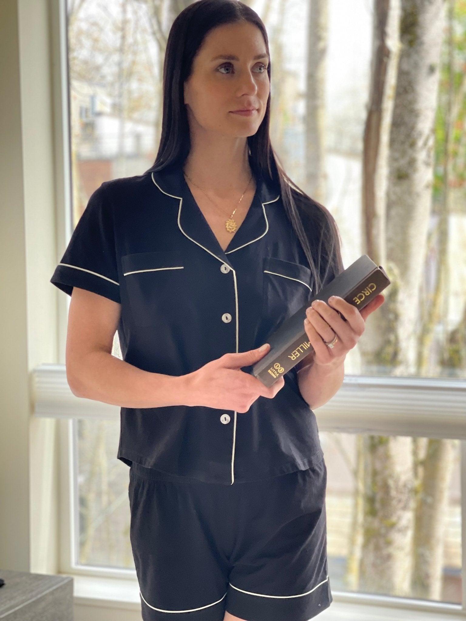 SALUA Classic Luxury Shorties Pajamas | Brushed Pima Cotton | Women’s Sleep Set - Triniskies