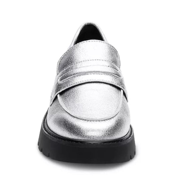 Sanctuary 5 / Silver / Synthetic Sanctuary Women's Westside 2.0 Loafer, Silver, Size 5