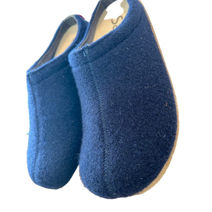 Sanita Shoes Sanita Women’s Wool Felt Clog Slippers, Navy Blue, Size 7 Womens Shoes