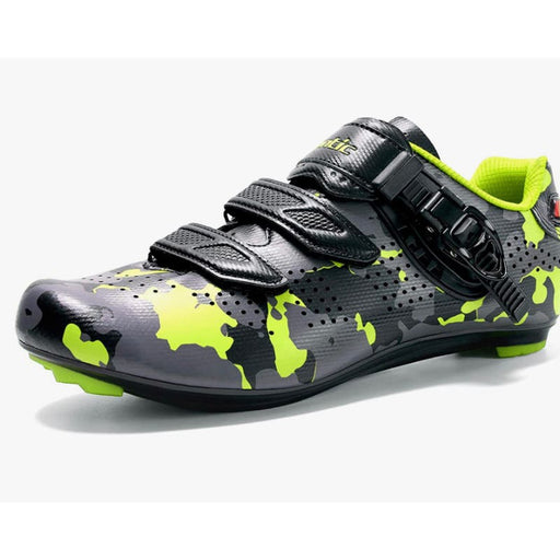 SANTIC 8(41) / Black "Santic Road Bike Cycling Shoes - Versatile Indoor/Outdoor Riding Shoes"