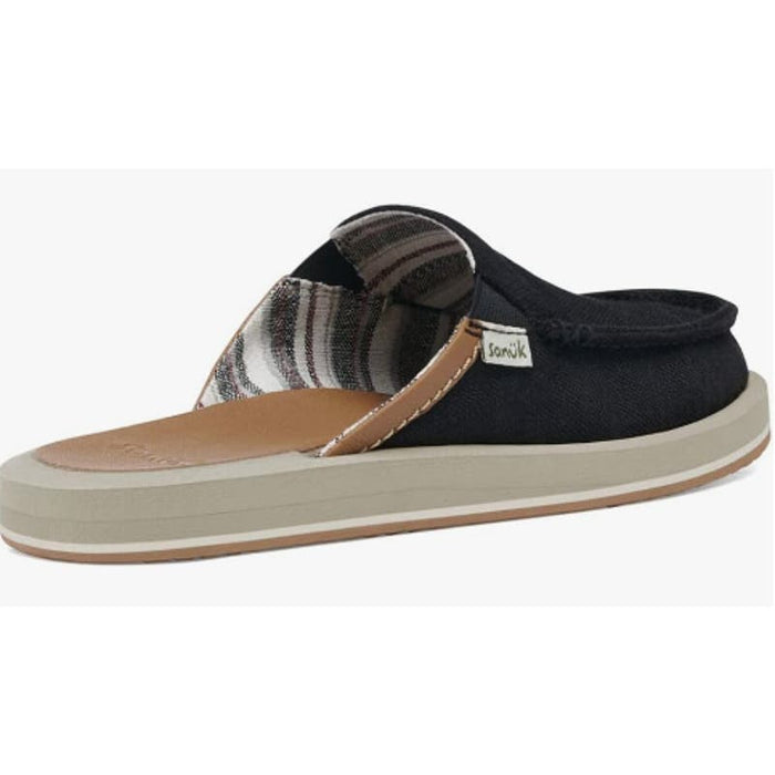 Sanuk 6B / Black / Hemp "Sanuk You Got My Back St Hemp Ebony 6 B (M)"