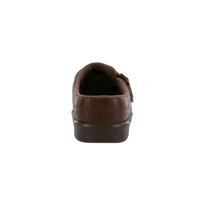 SAS SAS Leather Clog Slip-On Loafer – Size 6.5 WW, Woven Brown, Comfort & Support