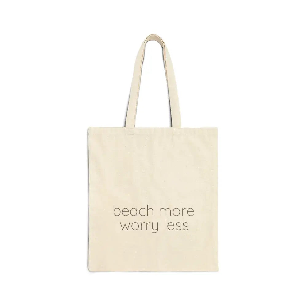 Seaside Serenity Beach cotton canvas tote with Trini Skies straps