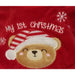 Season Bright one size / red My First Christmas Baby Bib Teddy Bear Unisex 0-12 Months *k324