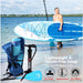 Serene life SereneLife Inflatable Stand Up Paddle Board with Premium SUP Accessories