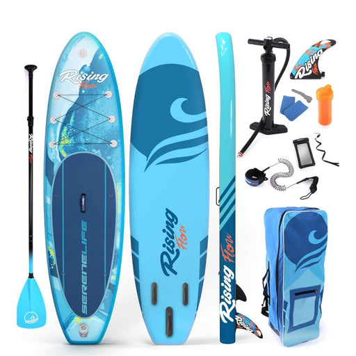 Serene life SereneLife Inflatable Stand Up Paddle Board with Premium SUP Accessories