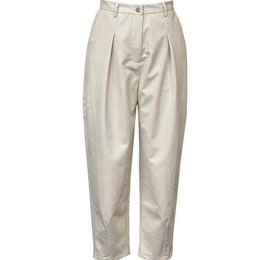 Seta White / Large Seta Apparel Women's Leather Baggy Pants Sz L * wom1100