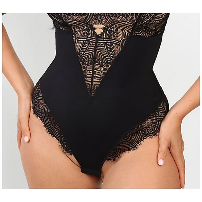 Shapellx Shapellx AirSlim Go Braless * Shaping Lace Bodysuit Lingerie Sz XL