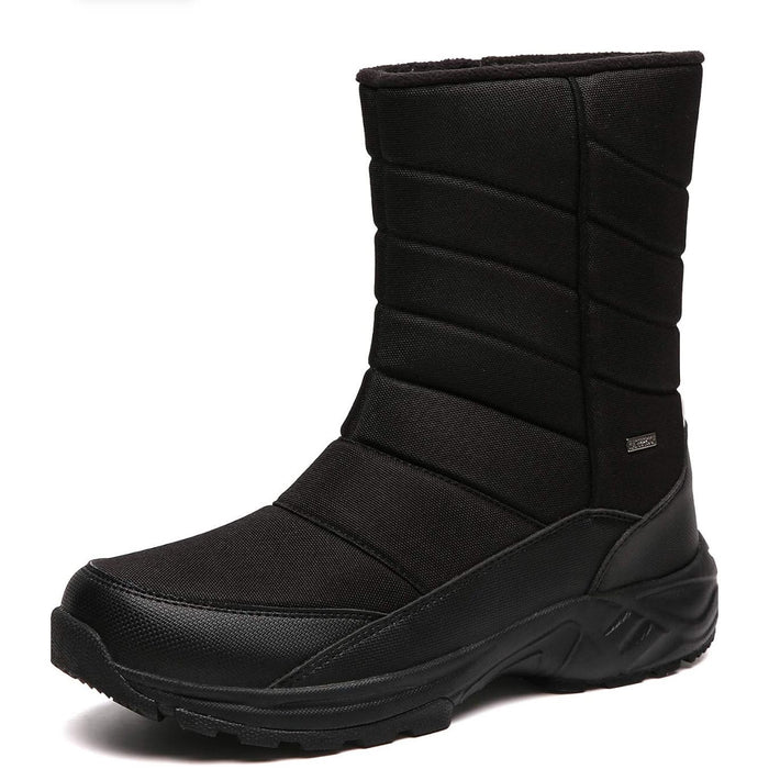 Silentcare 12 / Black "Silentcare Winter Snow Boots - Waterproof, Mid-Calf, Size 12 - Ideal Gift for Outdoor Sports!"