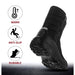 Silentcare 12 / Black "Silentcare Winter Snow Boots - Waterproof, Mid-Calf, Size 12 - Ideal Gift for Outdoor Sports!"