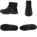 Silentcare Black / 12 SILENTCARE Men's Snow Boots, Fur Lined Waterproof  Anti-Slip Boot, Size 12