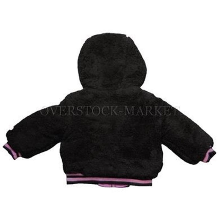 Skechers X Champion 24 months / Black Skechers Baby Girls' Reversible Heavy Sherpa Jacket Coat Size 24 Months * k315