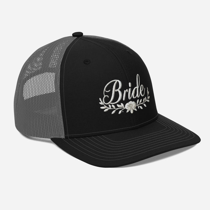 Stylish Bride Trucker Hat: Embroidered, Structured Fit with Snapback Closure Bride Hat for all of Your Special Occassions Great gift