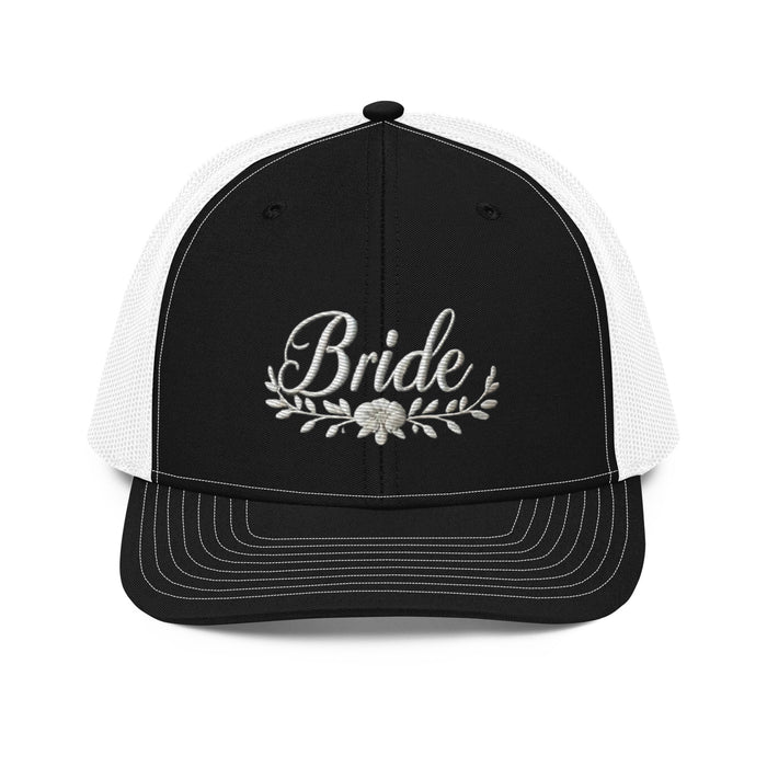 Stylish Bride Trucker Hat: Embroidered, Structured Fit with Snapback Closure Bride Hat for all of Your Special Occassions Great gift