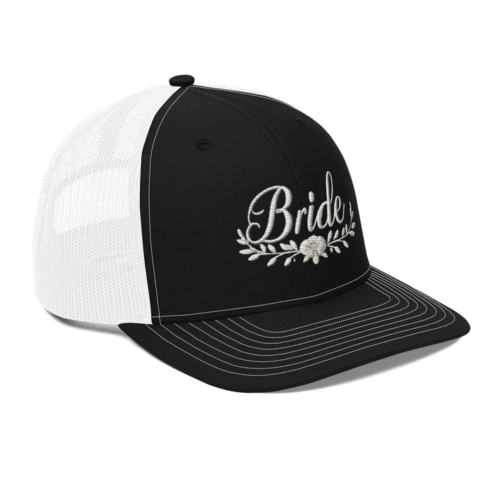 Stylish Bride Trucker Hat: Embroidered, Structured Fit with Snapback Closure Bride Hat for all of Your Special Occassions Great gift