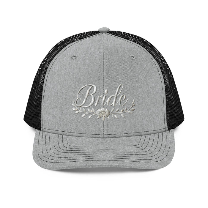 Stylish Bride Trucker Hat: Embroidered, Structured Fit with Snapback Closure Bride Hat for all of Your Special Occassions Great gift