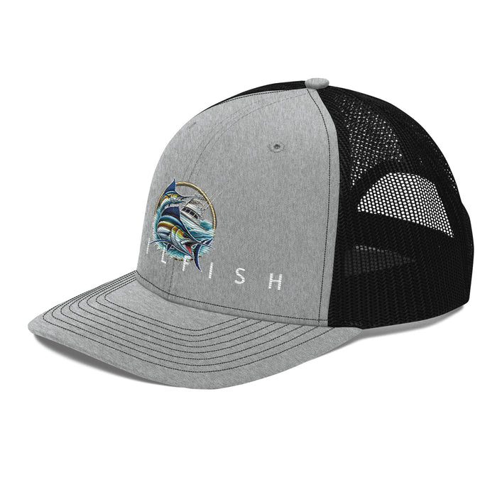 Sailfish Embroidered Offshore  Fishing Hat-Trucker Cap