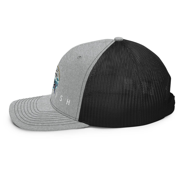 Sailfish Embroidered Offshore  Fishing Hat-Trucker Cap