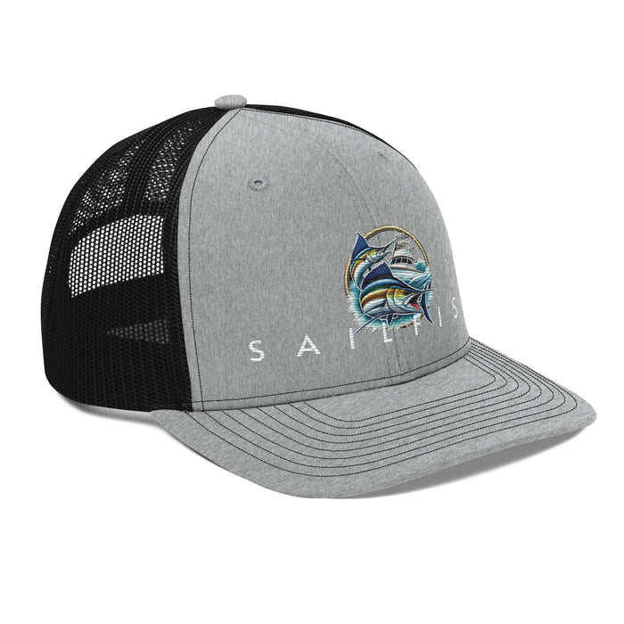 Sailfish Embroidered Offshore  Fishing Hat-Trucker Cap