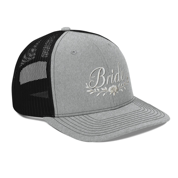 Stylish Bride Trucker Hat: Embroidered, Structured Fit with Snapback Closure Bride Hat for all of Your Special Occassions Great gift