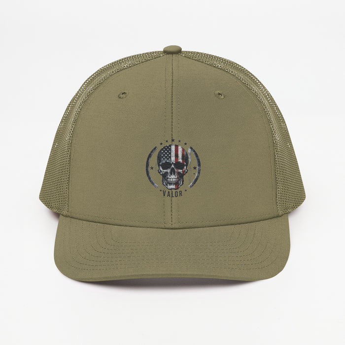 Valor- Patriotic Military Themed Embroidered Hat