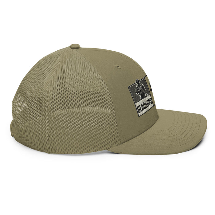 Black Ops Helo Embroidered Tactical Hat- Premium Military Style Cap. Helicopter Tribute