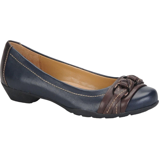 Softspots Shoes Softspots Posie Women's Blue Leather Flats Size 7W Cushioned Casual