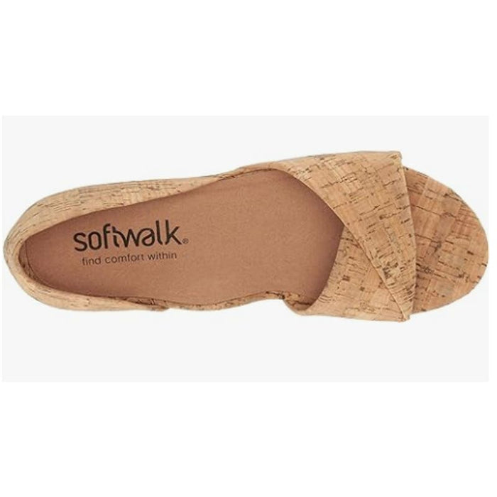 SoftWalk 9.5 / Tan / Cork "SoftWalk Women's Cypress Sandal, Comfortable Size 9.5 Summer Footwear"