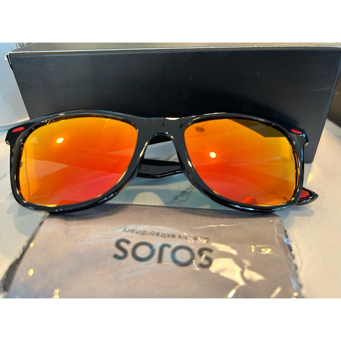 Sojos ONE SIZE / Black SOJOS PolarizedSunglasses - TR90 for Running, Cycling, Fishing, Golf, Driving