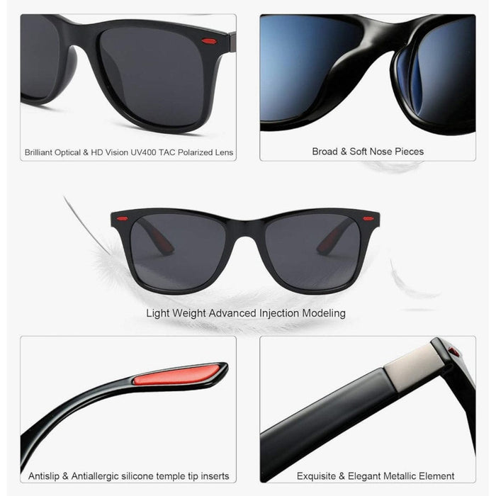 Sojos ONE SIZE / Black SOJOS PolarizedSunglasses - TR90 for Running, Cycling, Fishing, Golf, Driving