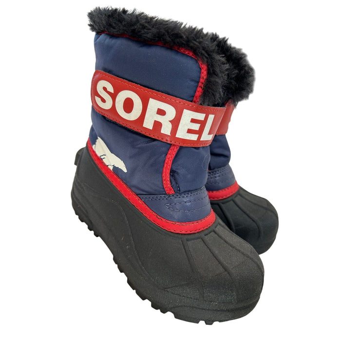 Sorel SOREL Youth Snow Commander Kids Winter Boots Waterproof Fleece-Lined Size 11