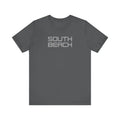 South Beach Serenity graphic tee in dark grey with light grey SO