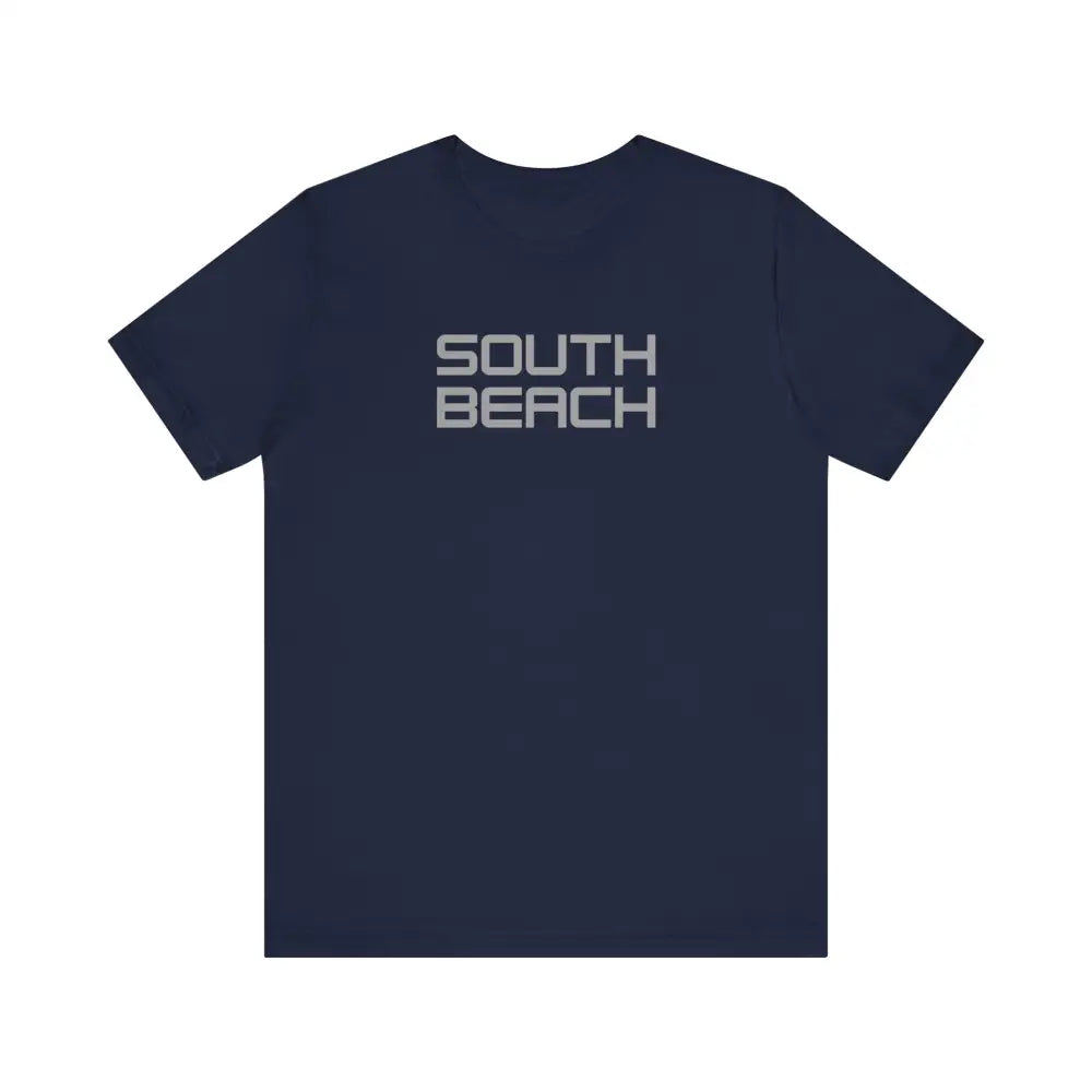 Navy blue South Beach Serenity short-sleeve graphic tee with gray print