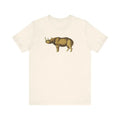 Southern Black Rhinoceros graphic on off-white unisex t-shirt